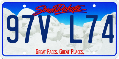 SD license plate 97VL74