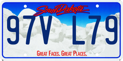 SD license plate 97VL79