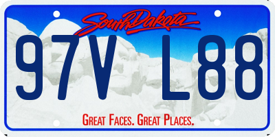 SD license plate 97VL88