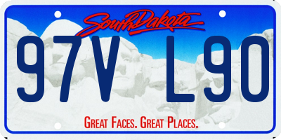 SD license plate 97VL90