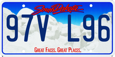 SD license plate 97VL96