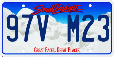 SD license plate 97VM23