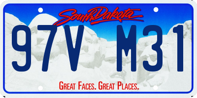 SD license plate 97VM31