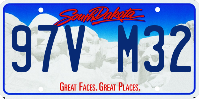 SD license plate 97VM32
