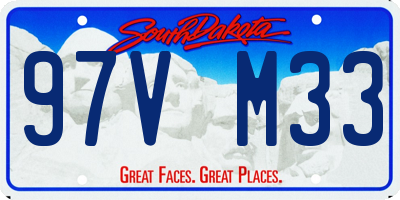 SD license plate 97VM33