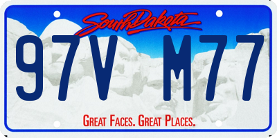 SD license plate 97VM77