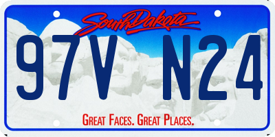 SD license plate 97VN24