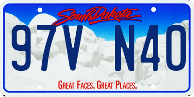 SD license plate 97VN40