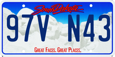 SD license plate 97VN43