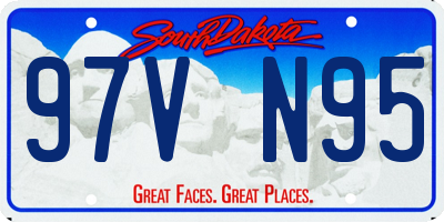 SD license plate 97VN95