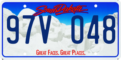 SD license plate 97VO48