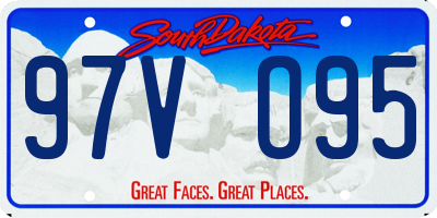 SD license plate 97VO95