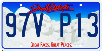 SD license plate 97VP13