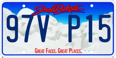 SD license plate 97VP15