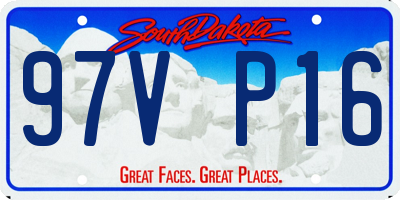 SD license plate 97VP16