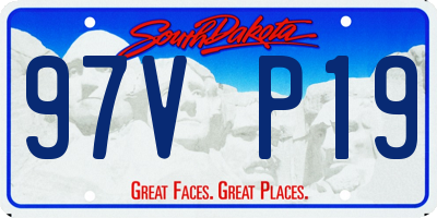 SD license plate 97VP19