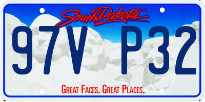 SD license plate 97VP32