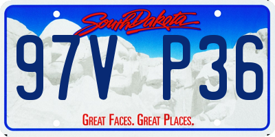 SD license plate 97VP36