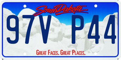 SD license plate 97VP44