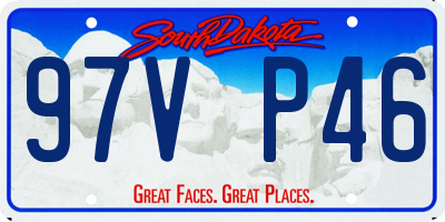 SD license plate 97VP46