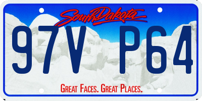 SD license plate 97VP64