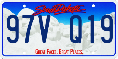 SD license plate 97VQ19