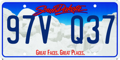 SD license plate 97VQ37