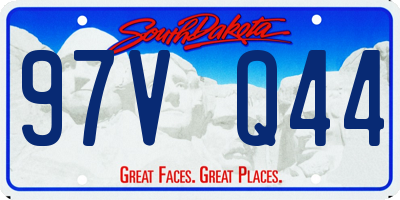 SD license plate 97VQ44