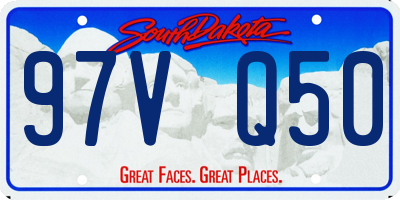 SD license plate 97VQ50