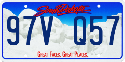 SD license plate 97VQ57