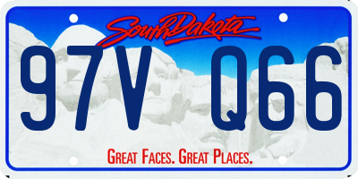 SD license plate 97VQ66
