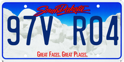 SD license plate 97VR04