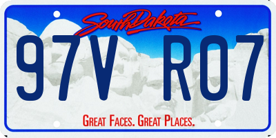 SD license plate 97VR07