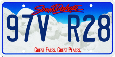 SD license plate 97VR28