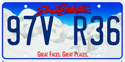 SD license plate 97VR36