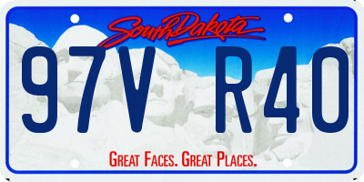 SD license plate 97VR40