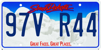 SD license plate 97VR44