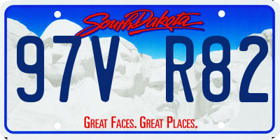 SD license plate 97VR82
