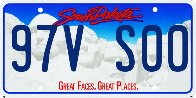 SD license plate 97VS00