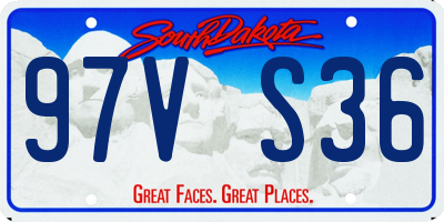 SD license plate 97VS36