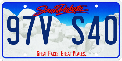 SD license plate 97VS40