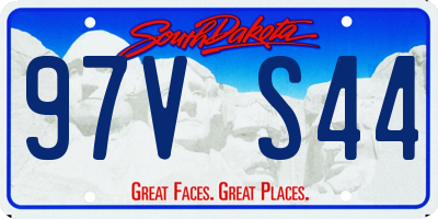 SD license plate 97VS44