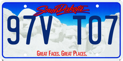 SD license plate 97VT07