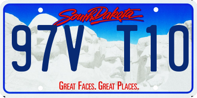 SD license plate 97VT10