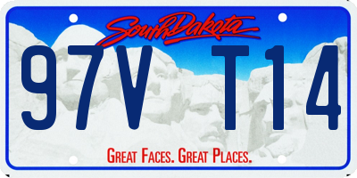 SD license plate 97VT14