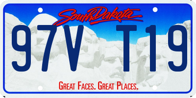 SD license plate 97VT19