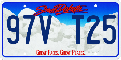 SD license plate 97VT25