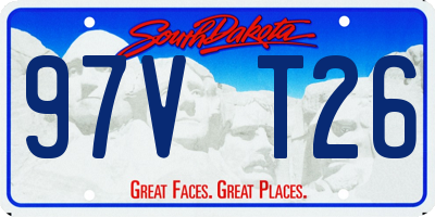 SD license plate 97VT26