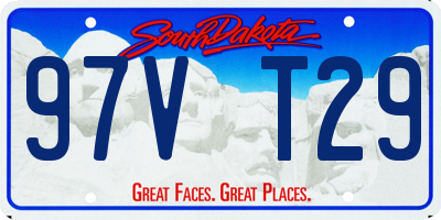 SD license plate 97VT29