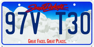 SD license plate 97VT30